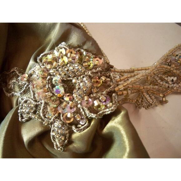 Beaded shawl wrap stole scarf, evening shawl, MOB evening wear shawl wrap - Picture 4 of 6